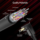 Y-C100 - UNITEK 2m or 3m 4K HDMI 2.0 Right Angle Cable with 90/270 Degree Elbow