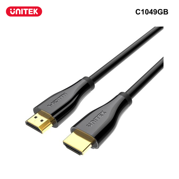 C1047GB - UNITEK Premium Certified HDMI 2.0 Cable. 1.5m,2m or 3m, Supports resolution up to 4K UNITEK Premium Certified HDMI 2.0 Cable - 3.0m