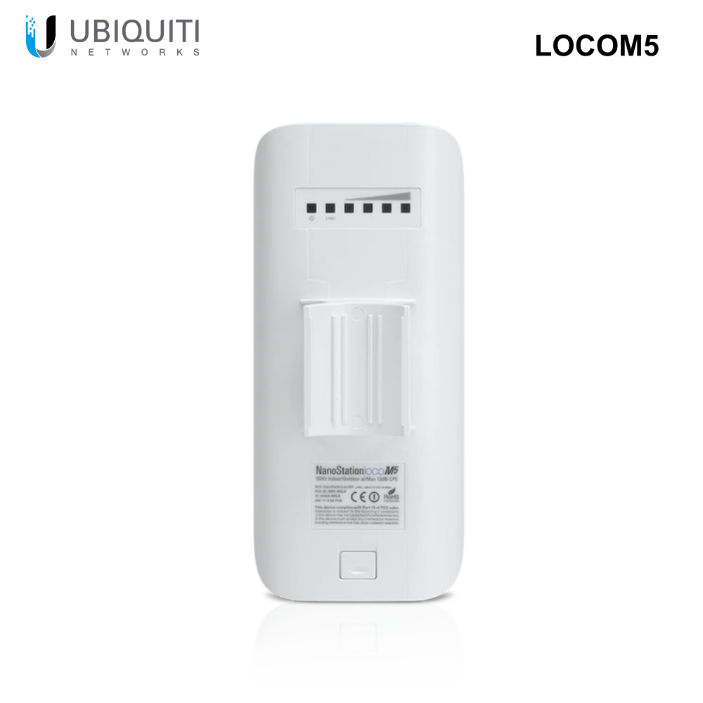 LOCOM5 - Ubiquiti Ubiquiti NanoStation locoM5 IEEE 802.11n 150 Mbit/s Wireless Bridge - 15 km