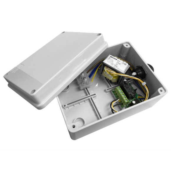 VST-CONTROLLER - Boxed Controller For HM-SMOKE230 230VAC Smoke Detectors, With Relay Output