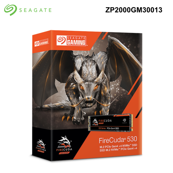 Firecuda - Seagate 530 SSD, M.2, NVMe 2TB or 4TB, 7300 R/6900 W Mbs