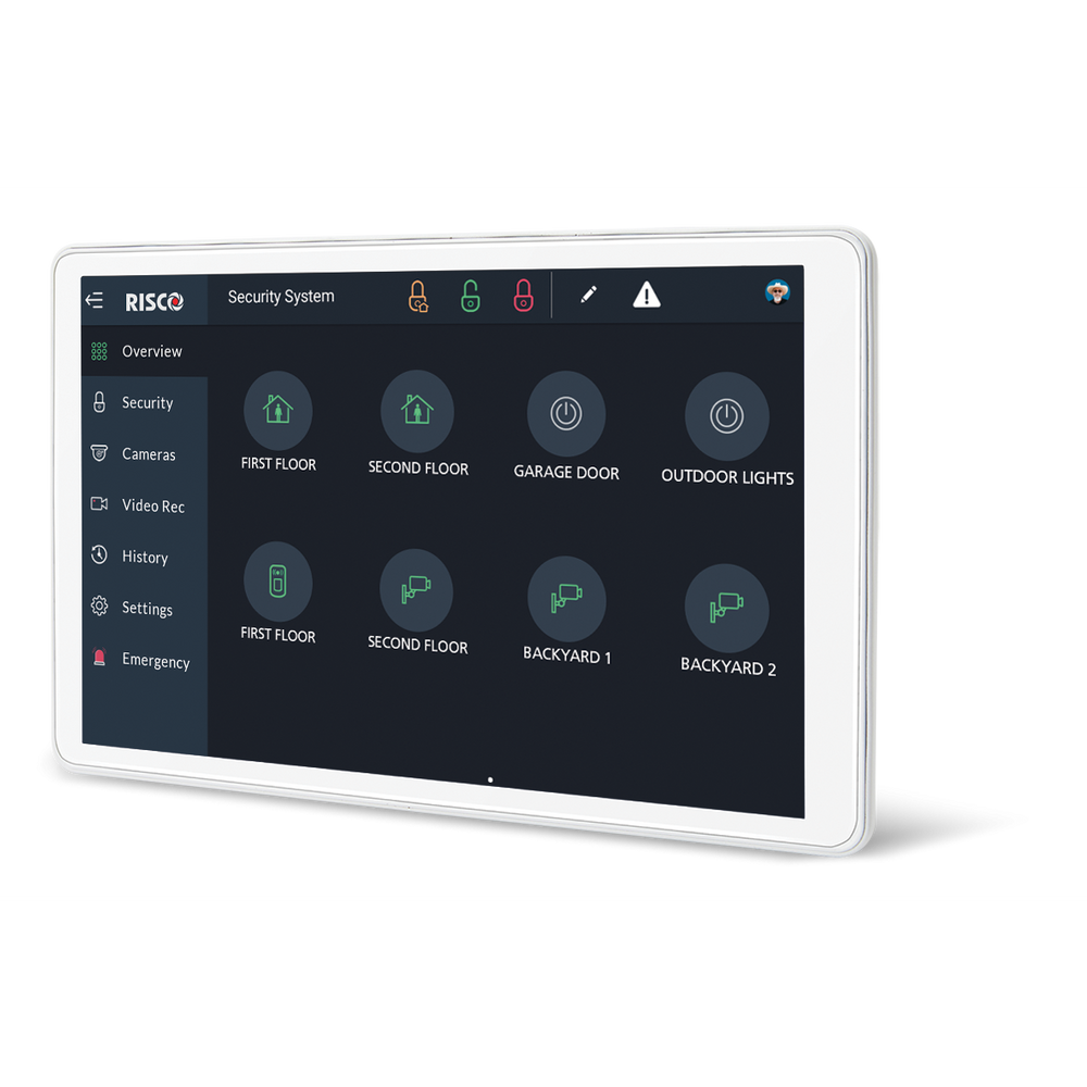 RP432KPT000A - Risco - RisControl IPS high resolution 8” touchscreen, Wifi