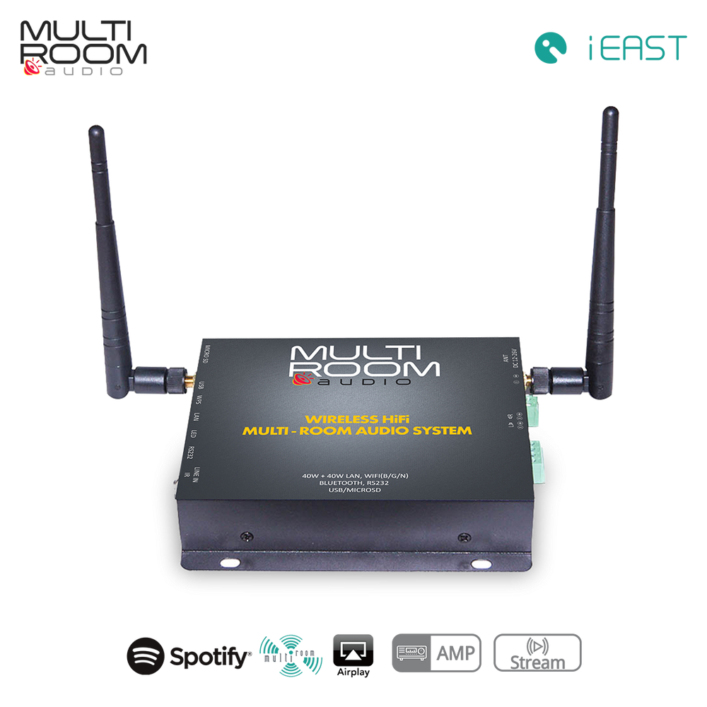 AMP-i50B - Wireless Wall-Mount Multi-Room Stereo Amplifier