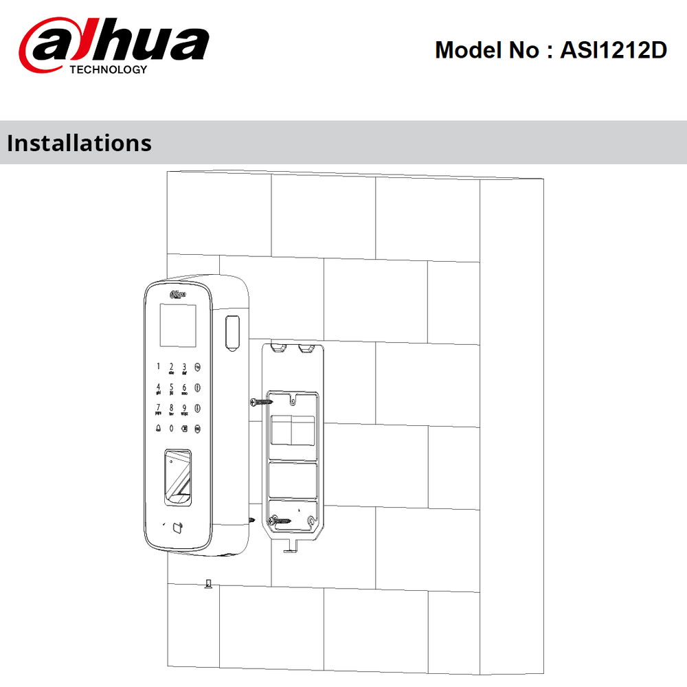 ASI1212D - Dahua Water-Proof Fingerprint Standalone