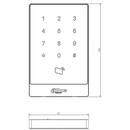 DHI-ASR1101A-D - RFID Pinpad Wiegand Reader IP55 ‐ Blue Backlit