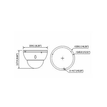 IPC-HDBW5442EP-ZE-2712 - Dahua - 4MP IP AI Vandal Dome Camera, True WDR, 30m IR, 2.7-12mm lens, ePoe