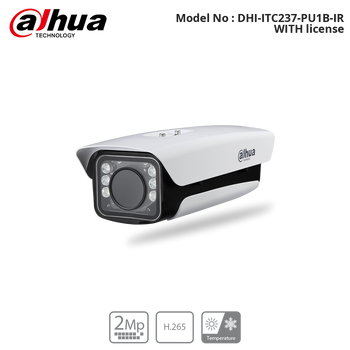 DHI-ITC237-PU1B-IR WITH license - Dahua - 2 Megapixel Full HD WDR Access ANPR Camera
