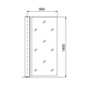 HSD-E06 - dormakaba Full Height Stainless Steel Glass Panel Swing Gate