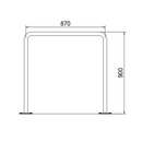 PGB-E01 - dormakaba Stainless Steel Pedestrian Guiding Bars with Options