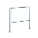 PGB-E01 - dormakaba Stainless Steel Pedestrian Guiding Bars with Options With Cross Bar and Glass Panel