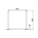 PGB-S01 - dormakaba Stainless Steel Glass Panel Pedestrian Guiding Bars