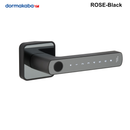 ROSE - Dormakaba Standalone Biometric Digital Lever - Black or Silver Black Finish