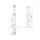 CRP-M01 - dormakaba Stainless Steel Card Reader Post