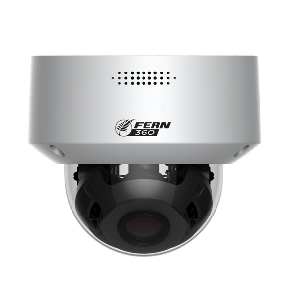 FERN360 Surveillance Kit - 2 Motorised Lens Starlight 5MP Vandal Dome Cameras and 10ch NVR 2TB HDD