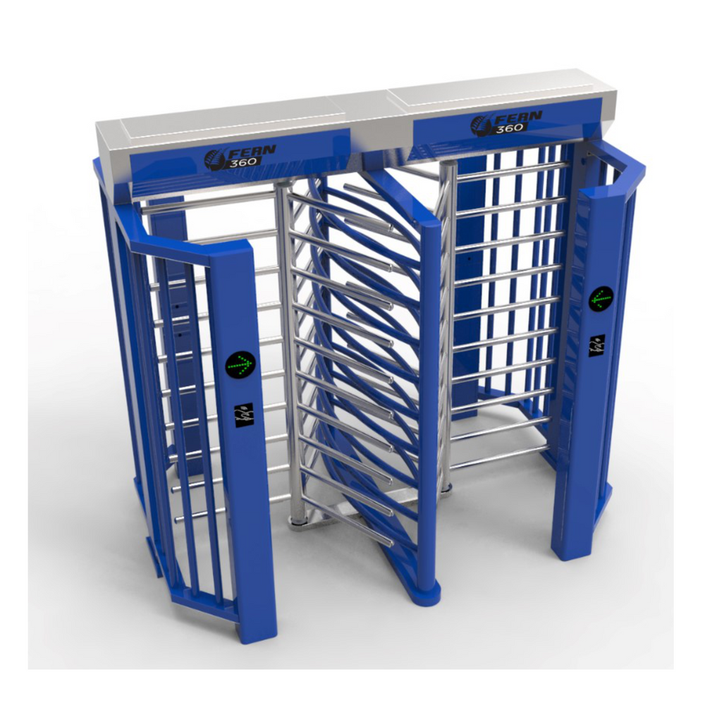 FGES-RTDFH650-2B - FERN360 - Full Height Stainless Steel Rotor Turnstile, Double Lane