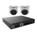 FERN360 Surveillance Kit - 2 Fixed Lens Starlight 4MP Turret Cameras and 5ch NVR 2TB HDD