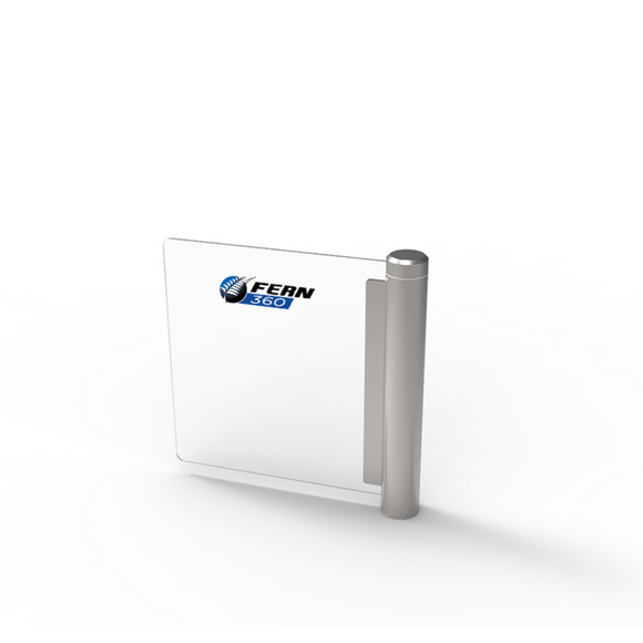 FGES-SWGP900-1 - FERN360 - Stainless Steel Glass Panel Swing Gate