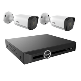 FERN360 Surveillance Kit - 2 Motorised Lens Starlight 5MP Bullet Cameras and 10ch NVR HDD Options