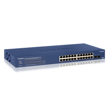 Netgear GS724TP-200AJS 24-Port Gigabit PoE+ Smart Switch with 2 SFP Ports and Cloud Management - 24 Ports