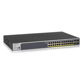 Netgear GS728TP-200AJS 24-Port Gigabit PoE+ Smart Managed Pro Switch with 4 SFP Ports - 24 Ports