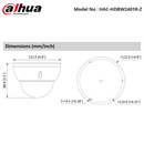 HAC-HDBW2401R-Z - 4MP WDR HDCVI IR Vandal Dome Camera