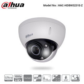 HAC-HDBW3231E-Z - 1080P Starlight Vandal Dome Motorized Camera - PAL