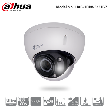 HAC-HDBW3231E-Z - 1080P Starlight Vandal Dome Motorized Camera - PAL