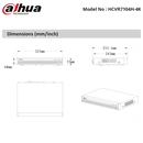 HCVR7104H-4K - Dahua - Pro Series HD-CVI 4CH Penta-brid 4MP, 4K 1U Recorder (NO HDD)