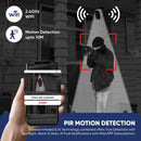 IT-WifiCAM - Camera with Solar Panel + WiFi 4MP AI Night Vision Security Camera, SD & Cloud Storage