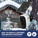 IT-WifiCAM - Camera with Solar Panel + WiFi 4MP AI Night Vision Security Camera, SD & Cloud Storage