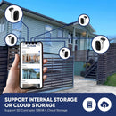 IT-WifiCAM - Camera with Solar Panel + WiFi 4MP AI Night Vision Security Camera, SD & Cloud Storage