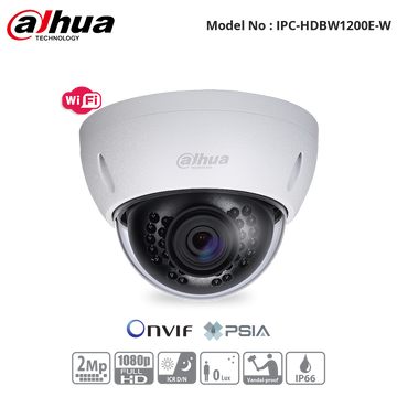 IPC-HDBW1200E-W - Dahua - 2MP WiFi - IR Vandal D-N Camera