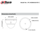 IPC-HDBW5431EP-Z - Dahua - 4MP Vandal Dome Motorized 2.7-13.5mm
