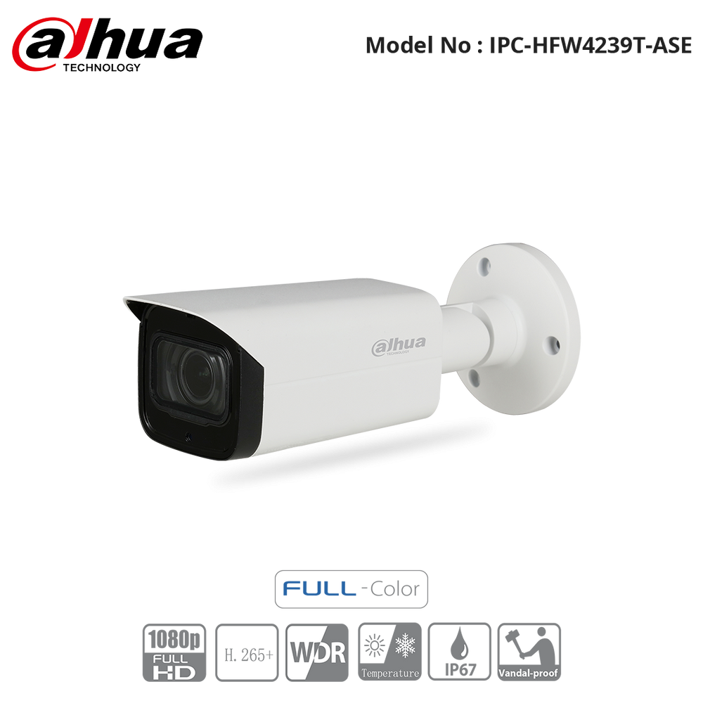 IPC-HFW4239T-ASE - Dahua - Full Colour Starlight Bullet Camera