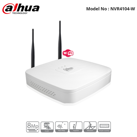 NVR4104-W - Dahua 4CH (WiFi) Network Video Recorder
