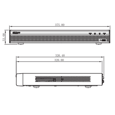 NVR5208-8P-4KS2E - Dahua - 8Ch NVR, 8x PoE Ports, 2HDD Bays, 1 HDMI, Analytics, 320Mbps