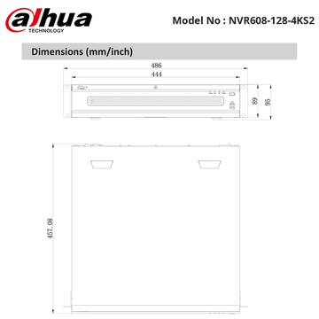 NVR608-128-4KS2 - Dahua - Ultra Series NVR 128ch