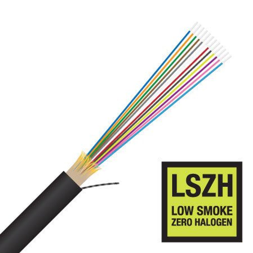 12 Core, OS2 / OS1 Singlemode, Dry, Internal / External, Riser, Fibre ...