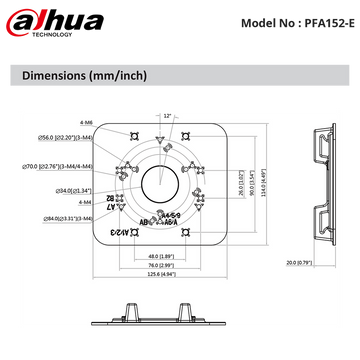 PFA152-E - Pole Mount Bracket