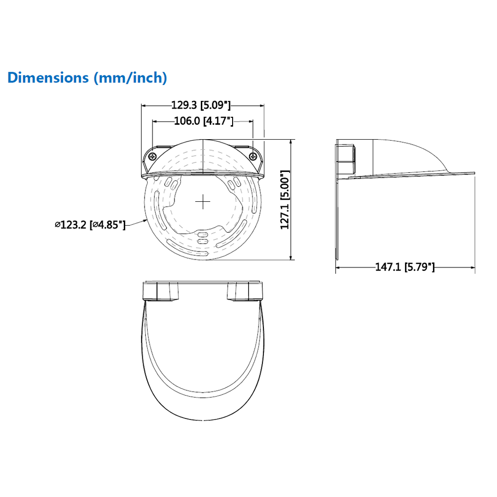 PFA200W - Dahua Rain Shade For Dome Camera