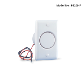 PS209-F - Internal Piezo Siren Flush Plate - White
