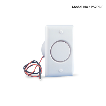 PS209-F - Internal Piezo Siren Flush Plate - White