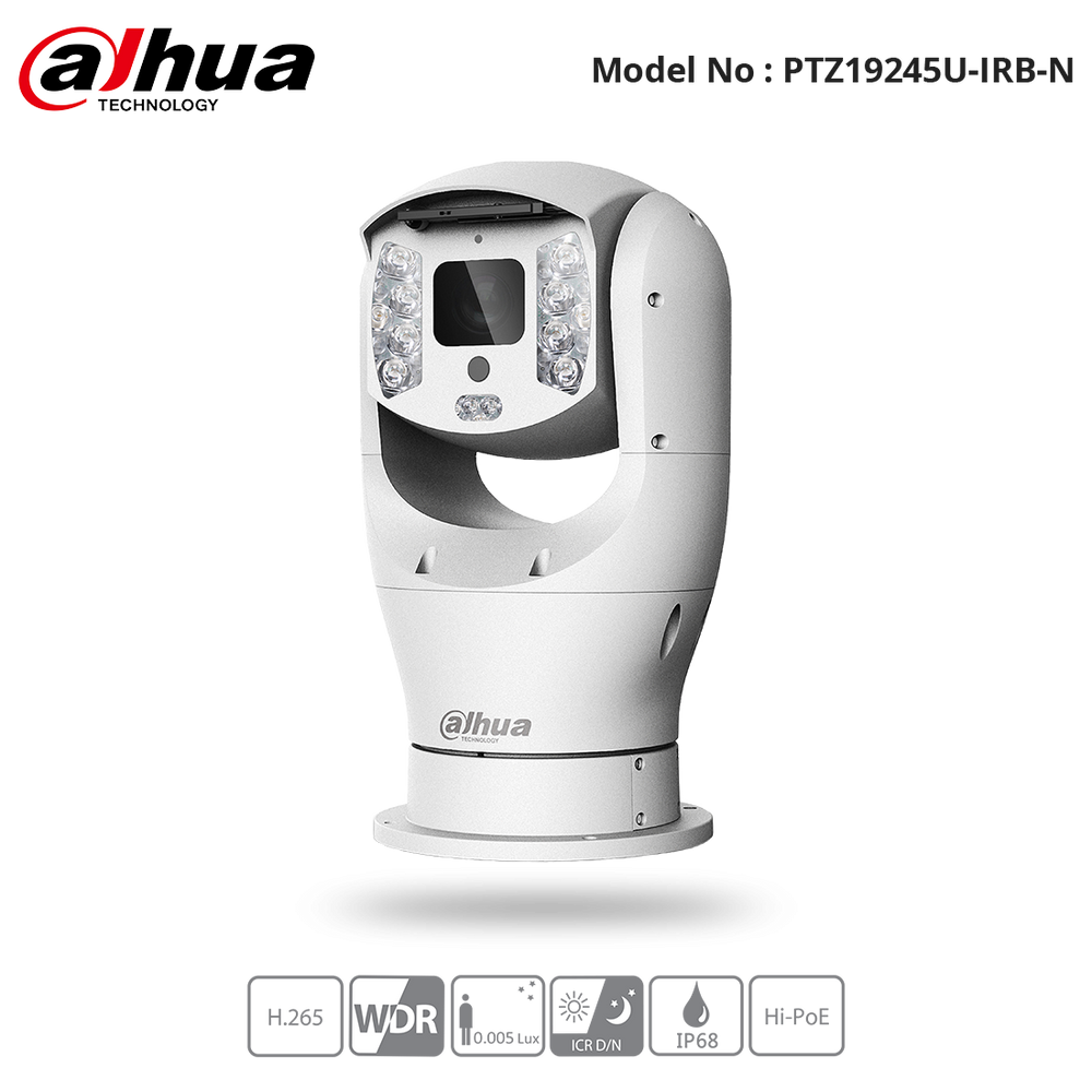 PTZ19245U-IRB-N - Dahua - 2MP IR Starlight IP PTZ 45x Zoom 350m IP68 - Positioning System
