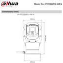 PTZ19245U-IRB-N - Dahua - 2MP IR Starlight IP PTZ 45x Zoom 350m IP68 - Positioning System