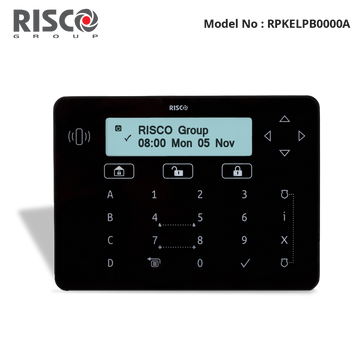 RPKELPB0000A - Risco - Elegant Touch Keypad, Black, built in Prox + 2x Tags