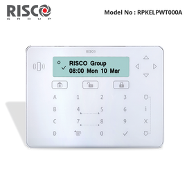 RPKELPWT000A - Risco - Elegant Touch Keypad, White, built-in Prox + 2x Tags