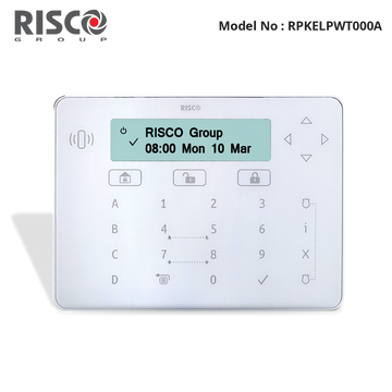 RPKELPWT000A - Risco - Elegant Touch Keypad, White, built-in Prox + 2x Tags