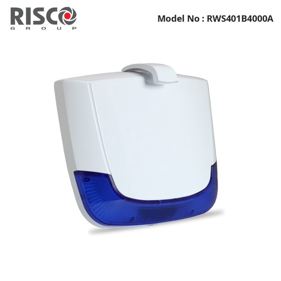 RWS401B4000B - Risco - Wireless 2-Way Lumin8 Outdoor Siren, 433MHz, Blue Lens