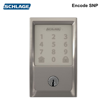 Schlage Encode - Smart Wi-Fi Deadbolt - Options Finish and Handles Encode Only Satin Nickel