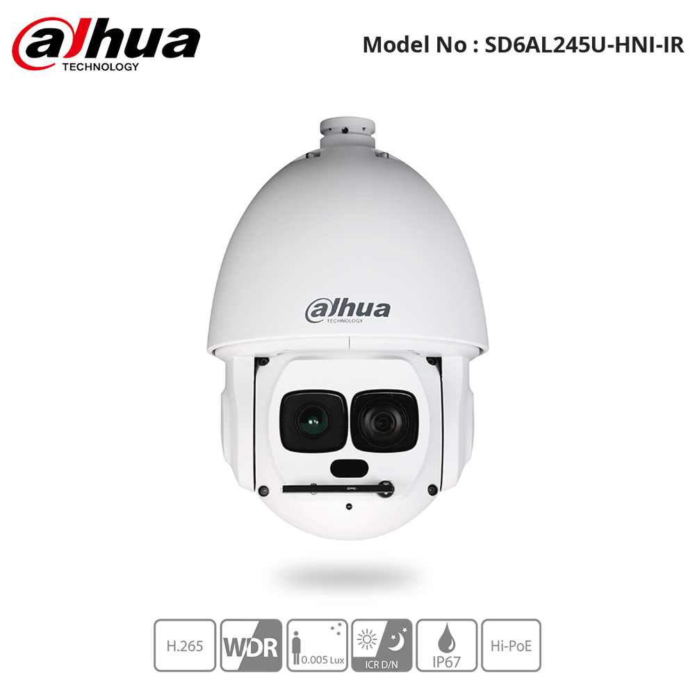 SD6AL245U-HNI-IR - Dahua - 2MP 45x Starvis IR PTZ Network Camera